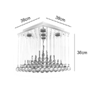 Lustre Plafon Quadrado 38x38x38cm - Jp/Yama/38