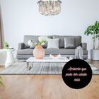 Lustre Plafon Redondo Cristal/inox 20cm-soquete G9 (jr2027)