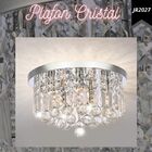 Lustre Plafon Redondo Cristal/inox 20cm-soquete G9 (jr2027)