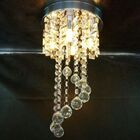 Lustre Plafon Redondo Cristal/inox 25cm-soquete G9 (jr2029)