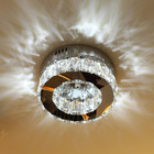 Lustre Plafon Redondo de Cristal com Led 6w Multitemperatura