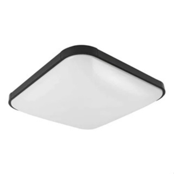 Lustre Plafon Sobrepor Preto Fosco Sala Quarto Cozinha E27 50