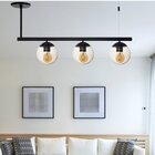 Lustre Preto Vidro Âmbar Infinitylux Preto