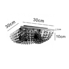 Lustre Quadrado Cristal Original Kyoto 30 para 4 Lâmpadas G9