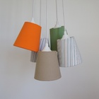 Lustre Quarto Bebê Zoo Crie Casa Bege, Laranja E Verde Bivolt