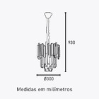 Lustre Redondo 30cm Midas 89501101 Blumenau