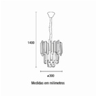 Lustre Redondo 30cm Midas 89501101 Blumenau