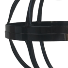 Lustre Redondo Artesanal De Uma Lâmpada Em Ferro Para Casa