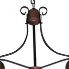 Lustre Requinte 8904e Luminária Rústica 2 Lâmpadas Luminárias