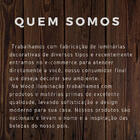 Lustre Retangular Com Cristais 60cm Imbuia