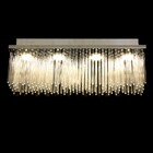 Lustre Retangular Tubo Vidro Line para 4 Lâmpadas GU10