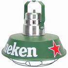 Lustre Retro Pendente Vintage Bar Heineken Verde