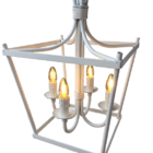 Lustre Rustico Que Imita Iluminação Á Vela Para Sala De Jantar