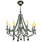 Lustre Sabará Aço Cromado 80cm E-14 8 Lâmpadas Max 60w