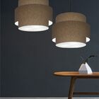 Lustre Sala De Jantar Com Desvio Vivare Md-4397 Cúpula Em Tec