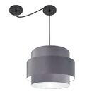 Lustre Sala De Jantar Com Desvio Vivare Md-4398 Cúpula Em Tec