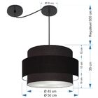 Lustre Sala De Jantar Com Desvio Vivare Md-4399 Cúpula Em Tec