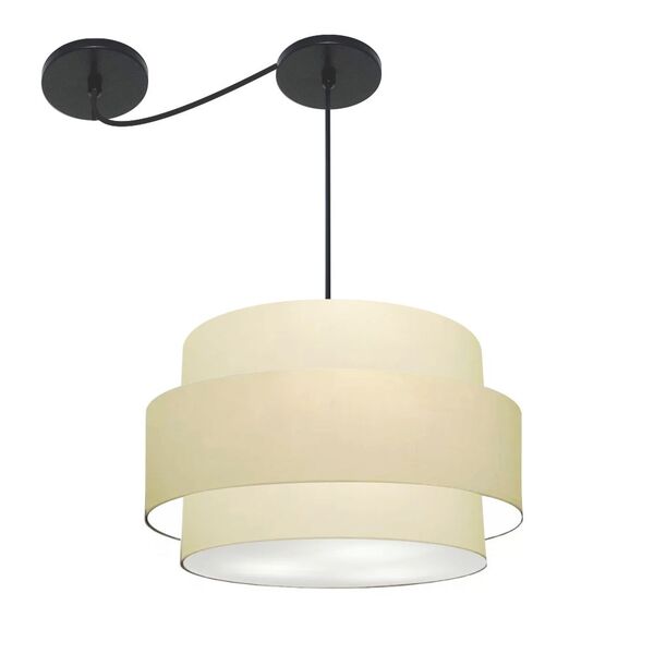 Lustre Sala De Jantar Com Desvio Vivare Md-4399 Cúpula Em Tec