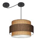 Lustre Sala De Jantar Com Desvio Vivare Md-4399 Cúpula Em Tec