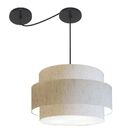 Lustre Sala De Jantar Com Desvio Vivare Md-4400 Cúpula Em Tec