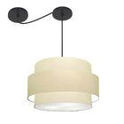 Lustre Sala De Jantar Com Desvio Vivare Md-4401 Cúpula Em Tec