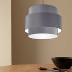 Lustre Sala De Jantar Com Desvio Vivare Md-4401 Cúpula Em Tec