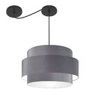 Lustre Sala De Jantar Com Desvio Vivare Md-4401 Cúpula Em Tec
