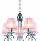 Lustre Sencillio 5l E14 Base E Estrutura Em Aço Com Banho Cro