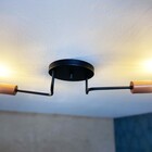 Lustre Sputnik Aranha 2 Braços Luminária Industrial