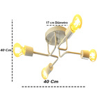 Lustre Sputnik Aranha 4 Braços Luminária Industrial