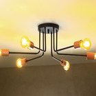 Lustre Sputnik Aranha 6 Braços Luminária Industrial