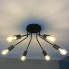 Lustre Sputnik Aranha 6 Braços Luminária Industrial