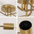 Lustre Sputnik Assimetrico Luminaria 5 Lampadas E27 Pendente