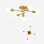 Lustre Sputnik Assimetrico Luminaria 5 Lampadas E27 Pendente