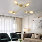 Lustre Sputnik Candelabro Luminaria 6 Lampadas E27 Sala Recep