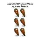 Lustre Sputnik Com 6 Lampadas Candelabro Luminaria Recepçao A