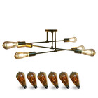 Lustre Sputnik Com 6 Lampadas Candelabro Luminaria Recepçao A