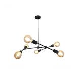 Lustre Sputnik Faces Preto