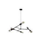 Lustre Sputnik Faces Preto