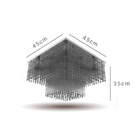 Lustre Square para 9 Lâmpadas G9 - JP-SQUARE-45