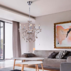 Lustre Startec France Maria Tereza Champagne 5 Braços E14 Biv