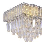 Lustre Taschibra Dueto 300 Quadrado Transparente G9 Bivolt