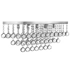 Lustre Torre De Cristal Com Base De Inox Espelhado 50x22cm, C