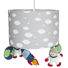 Lustre Tubular Astronauta Quarto Bebê Infantil