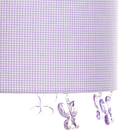 Lustre Tubular Borboletas Lilás Quarto Bebê Infantil