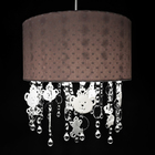 Lustre Tubular Cristais Ursinha Princesa Quarto Bebê Infantil