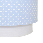 Lustre Tubular Duplo Coroa Azul Quarto Bebê Infantil