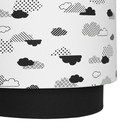 Lustre Tubular Duplo Nuvem Black Quarto Bebê Infantil