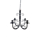 Lustre Verniz Luminária Ferro De Teto Preto Rústico Decoração