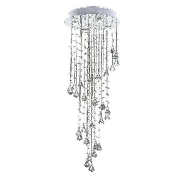 Lustre Waterfall Com Adornos Em Acrílico De Alto Brilho - Cor